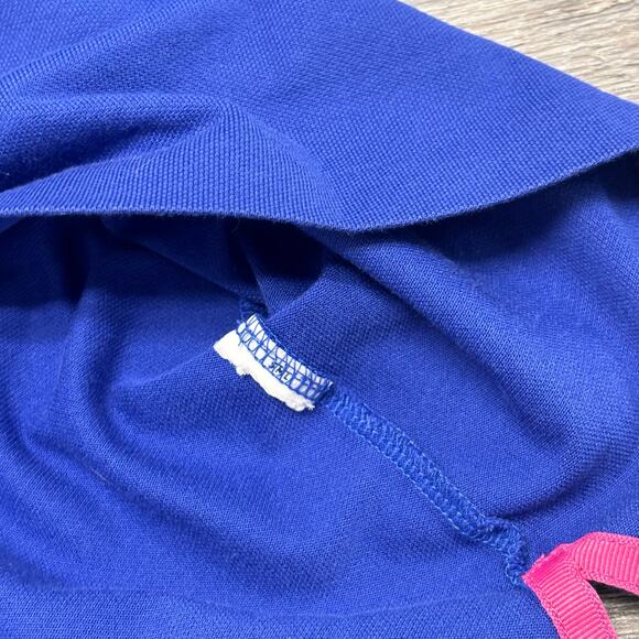 Polo Ralph Lauren Tailored Fit Blue Pink Womens S Short Sleeve Pique Polo‎ Shirt - Picture 8 of 10